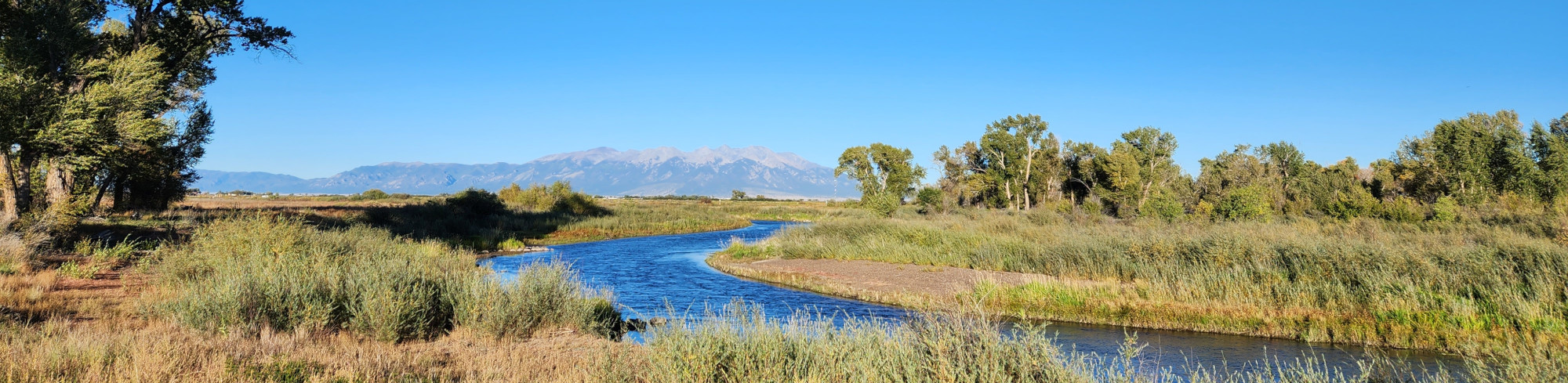 The Sangre de Cristo Mountains as seen from Alamosa, Colorado